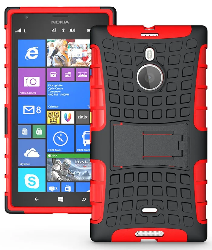 for Nokia Lumia 1520 case stand view holder dual cover shock protection armor flexible grip |