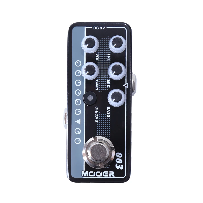 

Micro Digital Preamp 003 Power-Zone dual Channel Preamp with EQ and 2 Modes for Footswitch Guitar Effect Pedal MOOER konb