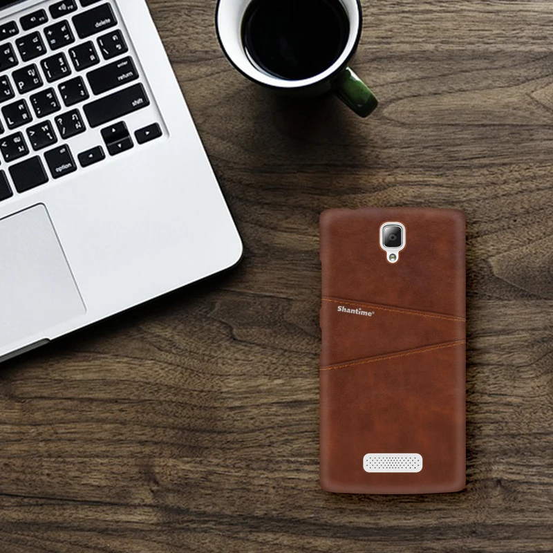 Винтаж кожаный чехол для задней панели lenovo A2010 A1000 телефона плюс A1010 и отделением