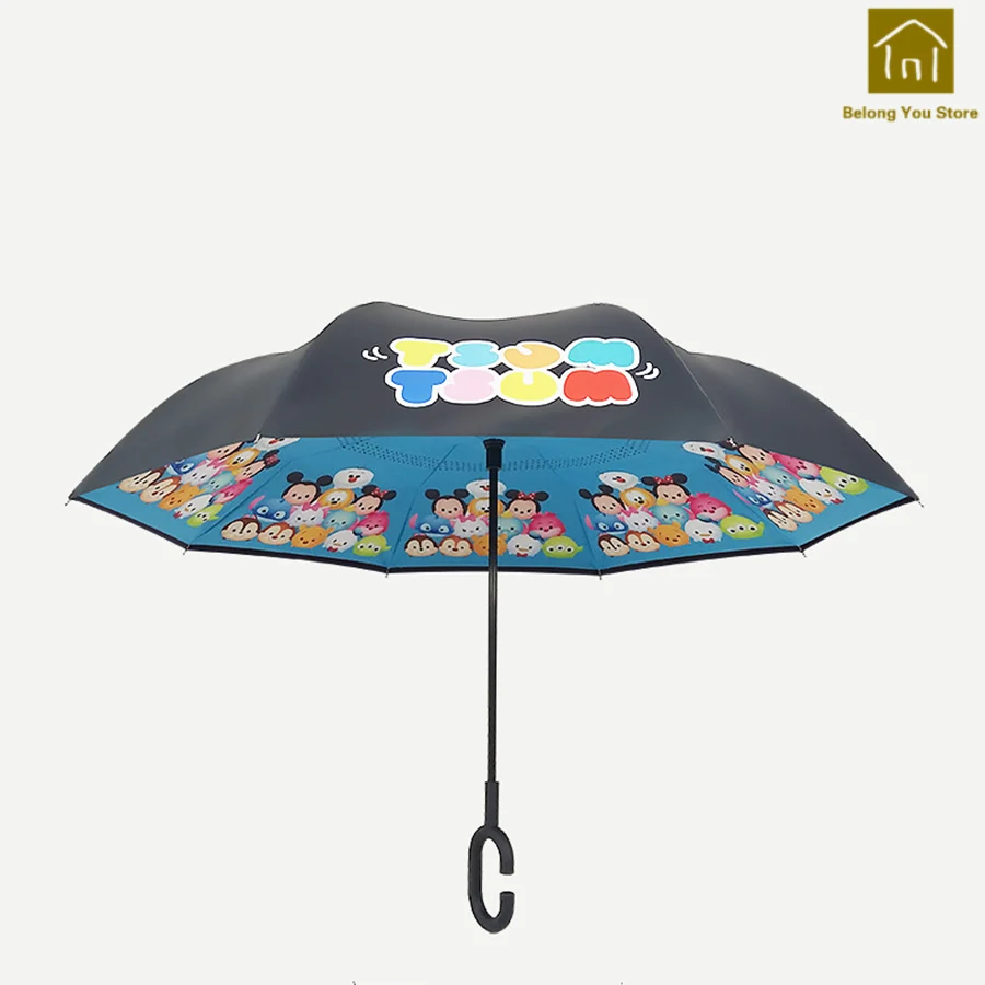 

Windproof Double Layer Umbrella Reverse Creative Women Umbrella Male Sunshade Parapluie Homme Poncho Zont Rain Umbrellas LKV007
