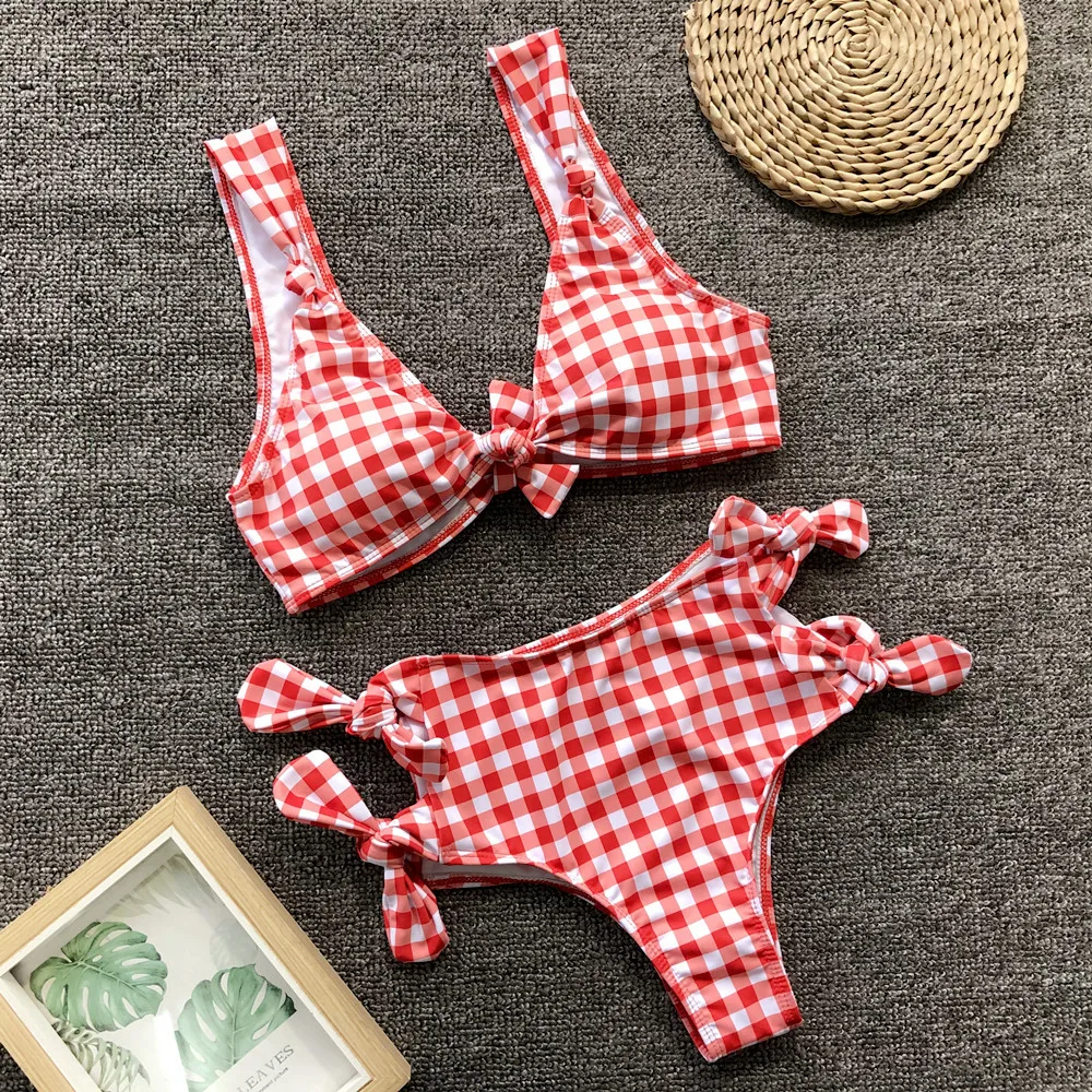 Сексуальный Женский бандо Бандаж Бикини Набор пуш ап бразильский купальник