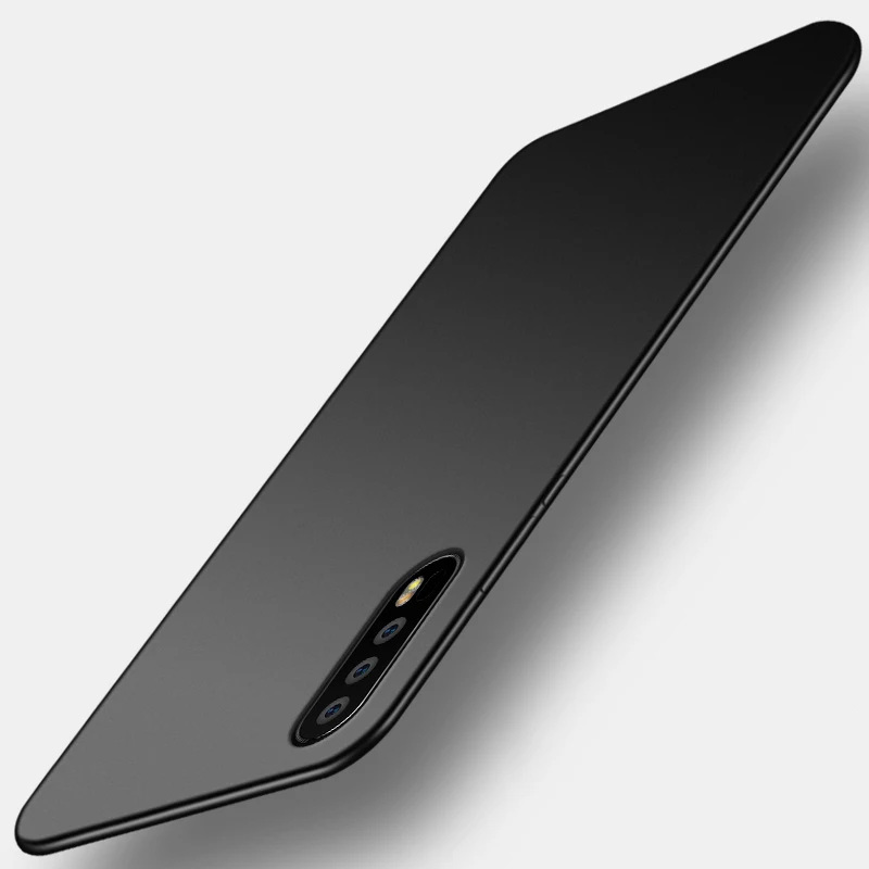 black Для huawei P20 Pro Чехол P20 Plus задняя крышка Жесткий защитный роскошный мужской черный чехол coque MOFi для huawei P20 чехол - Цвет: black
