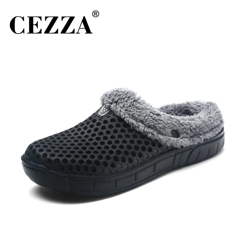 Шлепанцы CEZZA женские домашние меховые плюшевые теплые тапочки сланцы обувь для