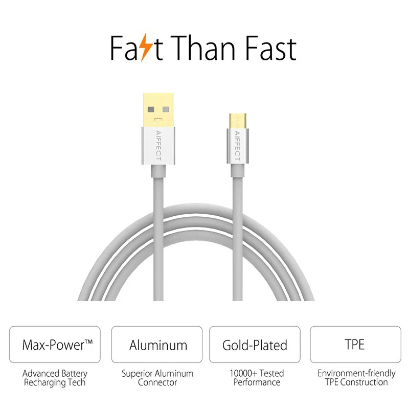 AIFFECT 3Pieces 150CM Fast Charging Micro USB Cable Mobile Phone B to Sync Data For Samsung HTC Android | Мобильные телефоны и