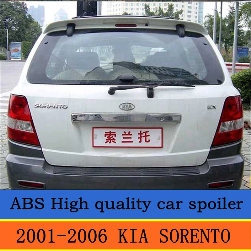 ABS Высокое качество двойной клип дверь стиль спойлер 2001 2002 2003 2004 2005 2006 для kia Sorento