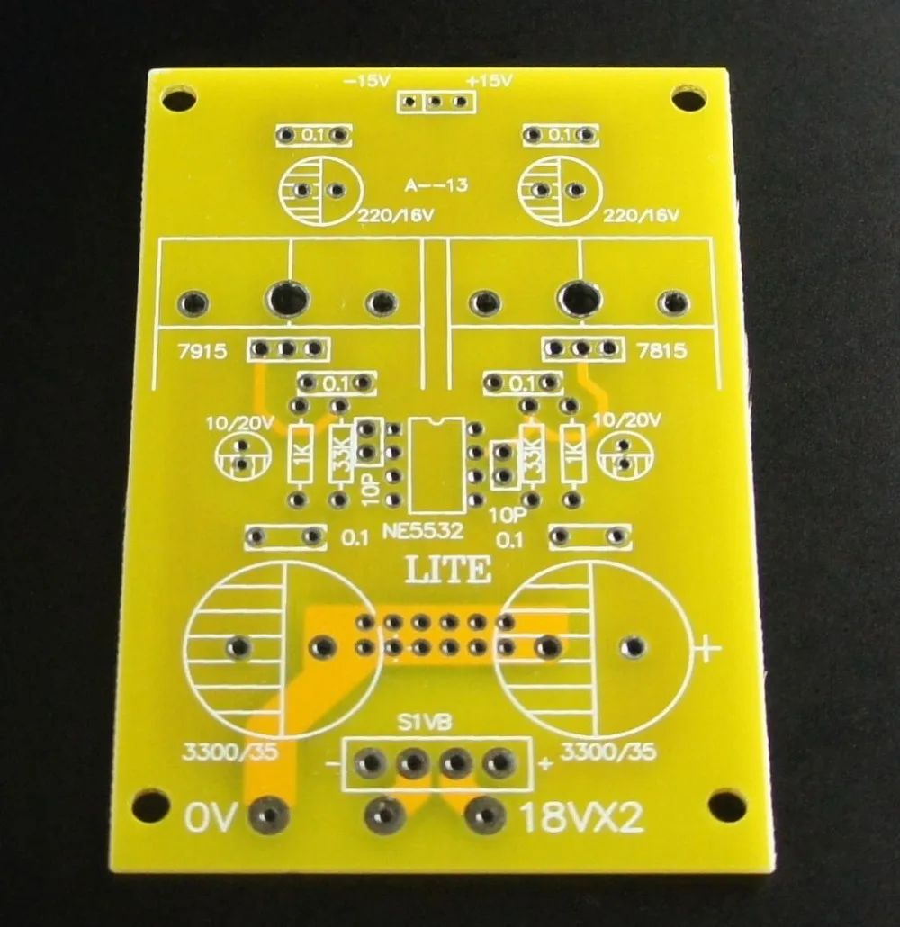 LITE A-13 PCB Усилитель мощности активный сервопривод Регулируемый блок питания +-15В/1А