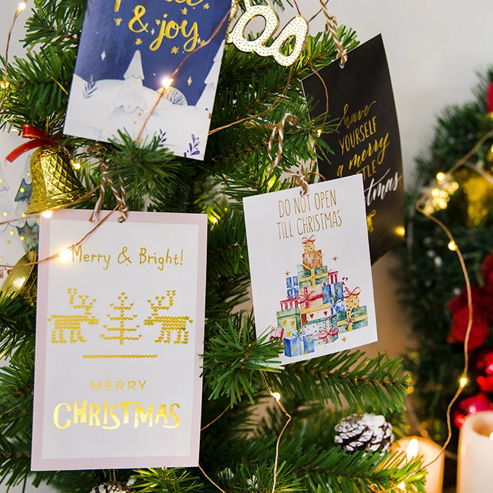 Рождественские разделители для ноутбука из фольги и золота ежедневника