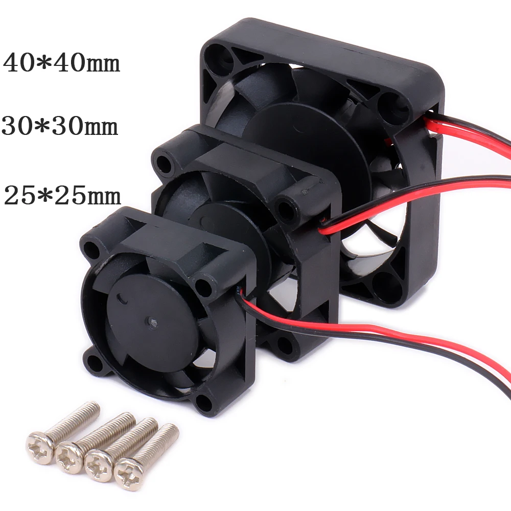 Радиатор охлаждения двигателя Одноместный Вентилятор только 40*40 30*30 25*25 мм JST