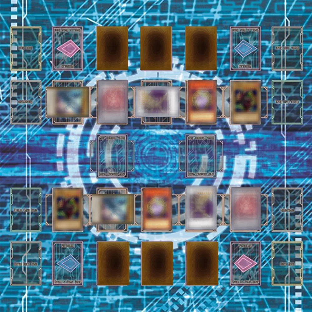 Резиновый игровой коврик 60x60 см для соревнований в стиле Галактики Yu-gi-oh карты |
