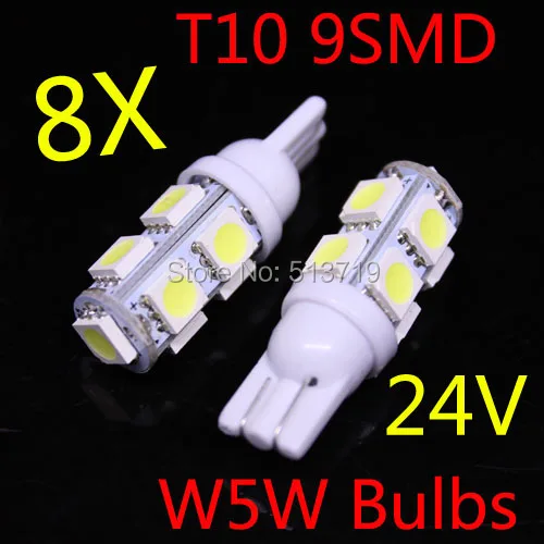 Автомобильный светильник T10 Led 24v 5W5 парковочный габаритный C10W светодиодный W5W