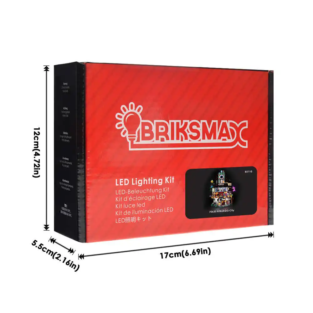 Briksmax Light Set BriksMax комплект освещения для 70620 город ниндзя строительные блоки(не включая модель - Цвет: Briksmax Light Set