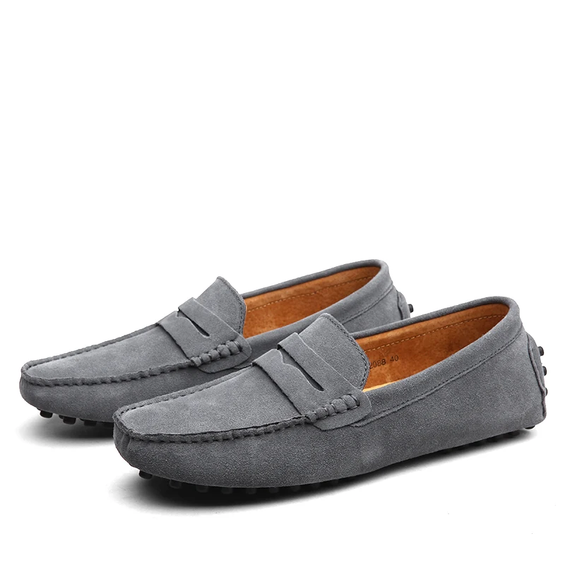 Fashion Summer Style Soft Moccasins Men Loafers High Quality Brand Genuine Leather Shoes Men's Flats Gommino Driving | Обувь