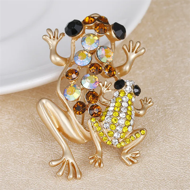 Женское Винтажное кольцо с лягушкой ADOLPH креативное кристаллами аксессуары для