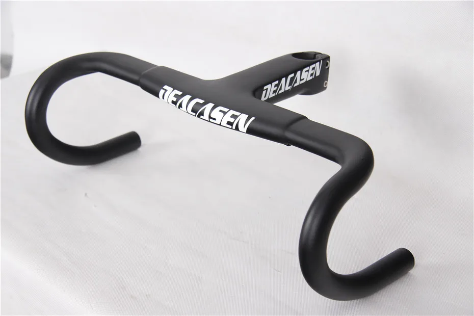 NEW DEACASEN Carbon Road Bicycle Handlebar Matte/Glossy Full Bike 28.6/31.8mm*390/400/410/420/430mm | Спорт и развлечения