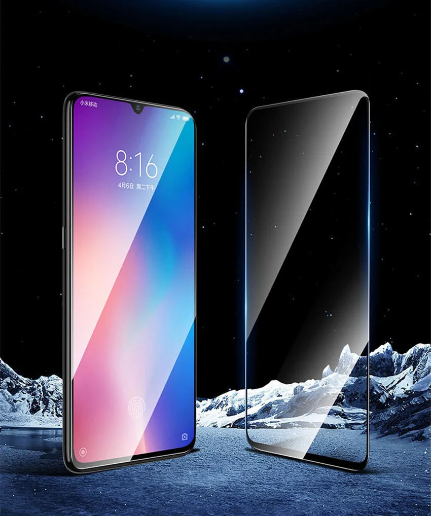 Закаленное стекло для Xiaomi Mi 9 полная защитная пленка Взрывозащищенная Защита