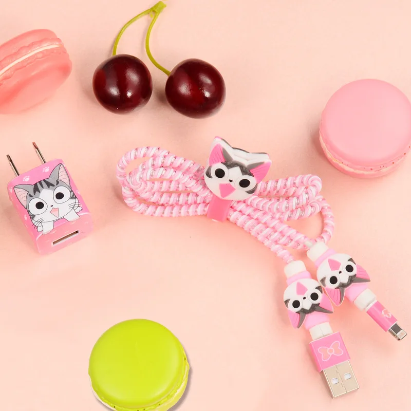 Обновленный комплект защиты для кабеля USB и наушников с наматывателем