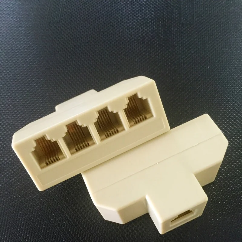 RJ11 Телефонная распределительная коробка пятисторонняя 6P4C четырехъядерный одна