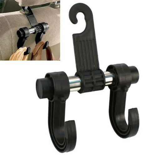 Крутая модная удобная двойная вешалки для автомобиля авто подголовник сумок