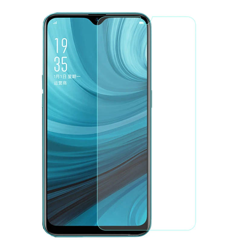Protector de pantalla de vidrio templado para OPPO A7, pel&iacute;cula 9H, 2 uds.-0