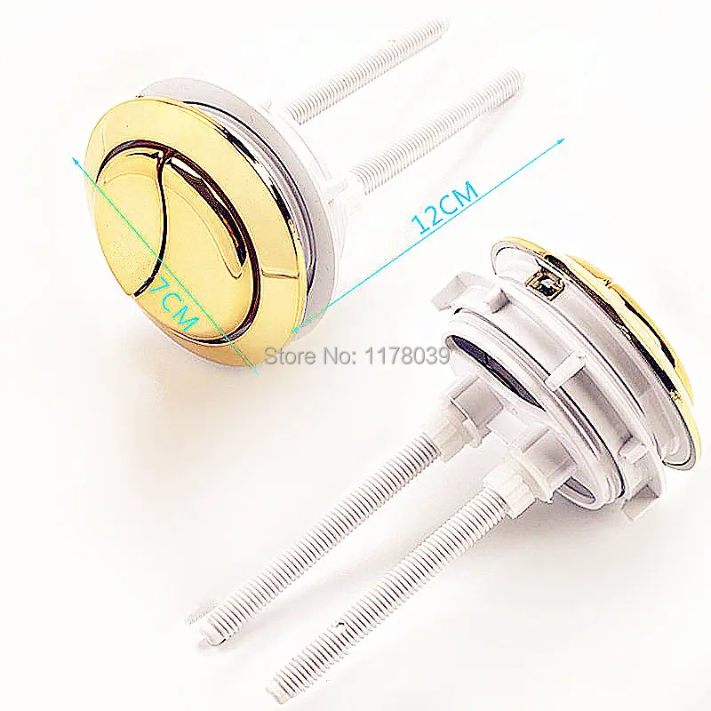 Круглая кнопка для туалета золотого цвета двойные кнопки аксессуары резервуара