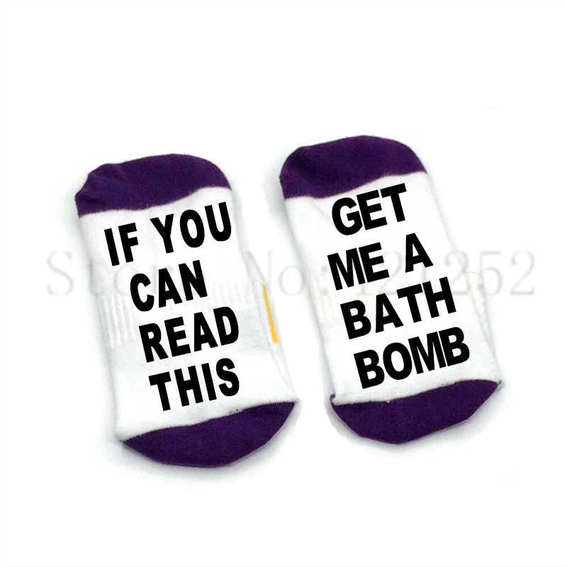 Носки Bomb если вы можете прочитать это купите меня носки-бомбинки для ванны
