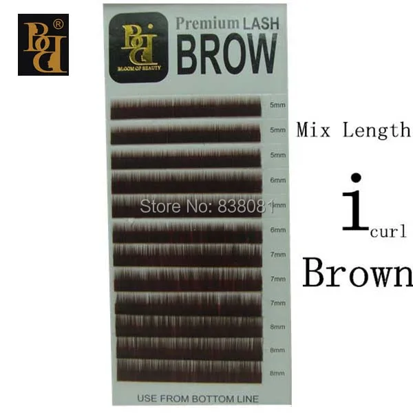 Бренд ВВ коричневого цвета смешанные Длина я локон 12row/лоток искусственные