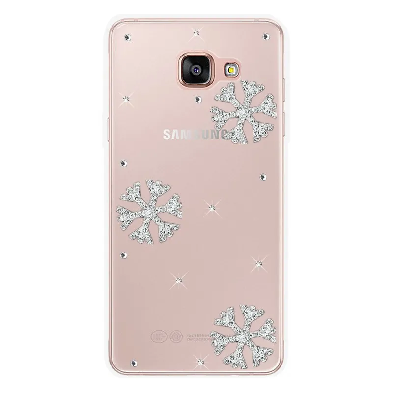 Прозрачный чехол со стразами для телефона Samsung Galaxy S8 S9 S10 + S10e Note 8 J6 2018 J7 Neo J3 J5 2016 A7 A5