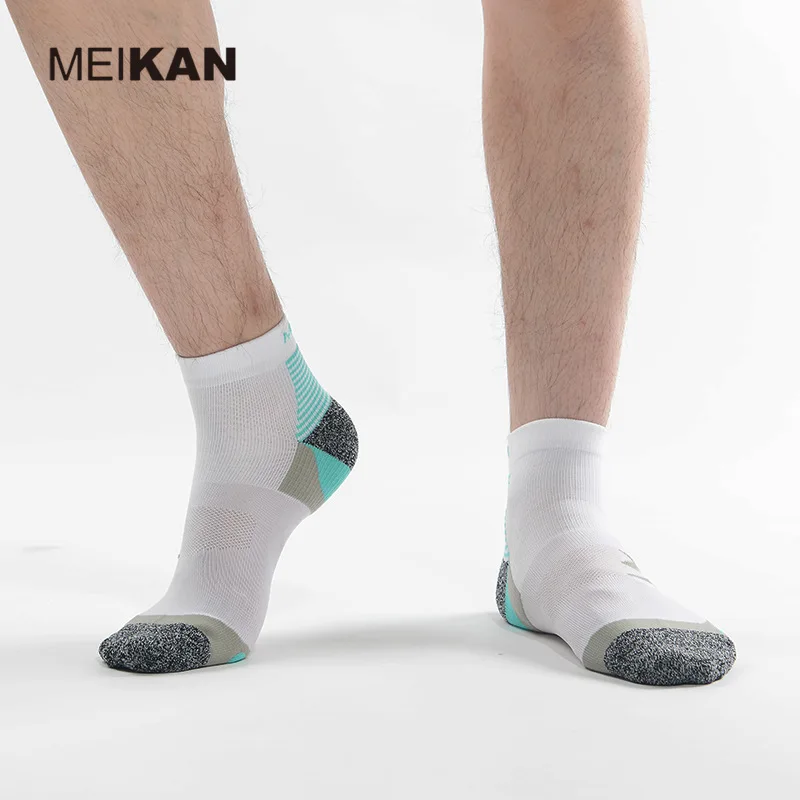 MK5116 MEIKAN короткие сетчатые носки для бега махровая подошва демпфирование