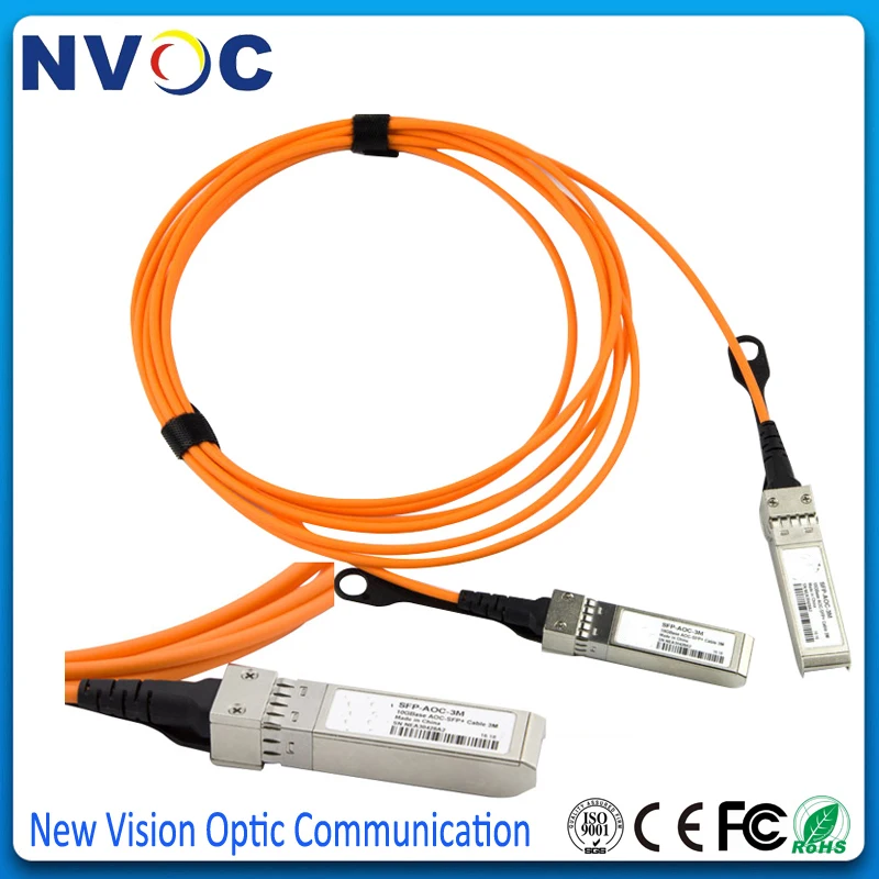 2 шт./лот 10 Гбит/с SFP + 6 м (18ft) OM2 AOC активный оптический кабель совместимый 10G (6M к +) |