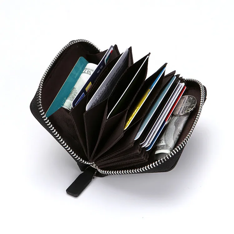 Корейская мода, нубук, кожа, анти-магнитные RFID женские кошельки, короткий кошелек на молнии, кошельки для монет, мужской держатель для карт XF272