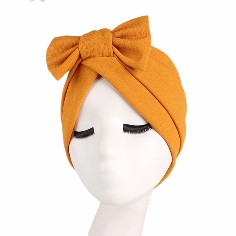 Лидер продаж модный шарф-бини элегантная разноцветная женская шляпа с бантом