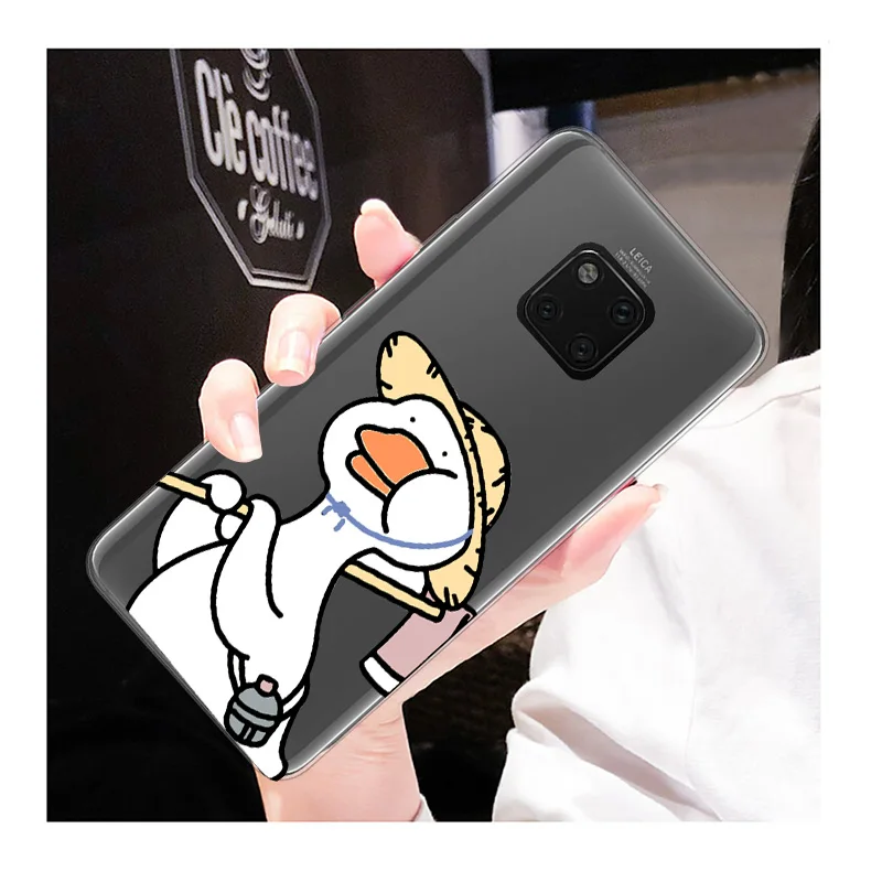 Милый ТПУ чехол для Huawei Mate 20 10 Pro Lite X мягкий прозрачный силиконовый Защитный