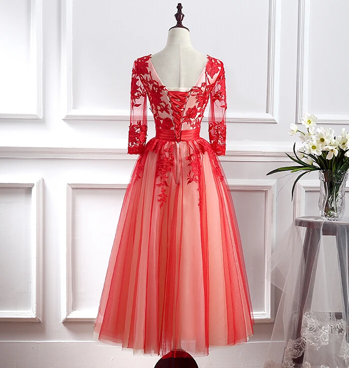 Женское платье для матери невесты Pretty короткое белое кружевное цвета