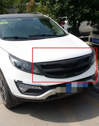 Передняя сетчатая решетка для Kia Sportage 3 SL/Sportage R 2011-2015 из углеродного волокна |