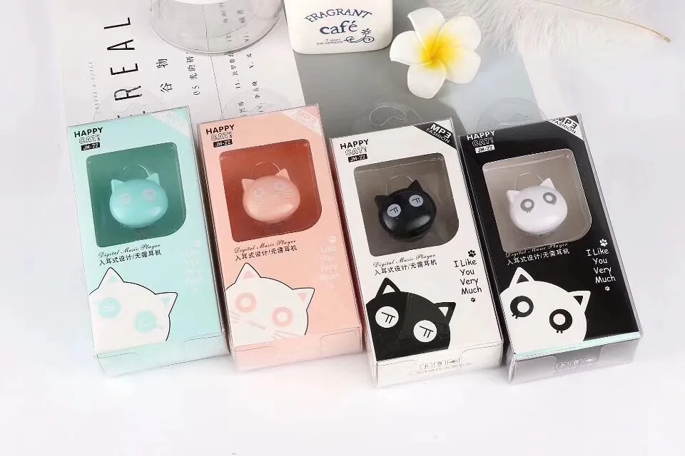 Кошка голова Вставить карты мультфильм милый стиль MP3 новый экран Спортивные