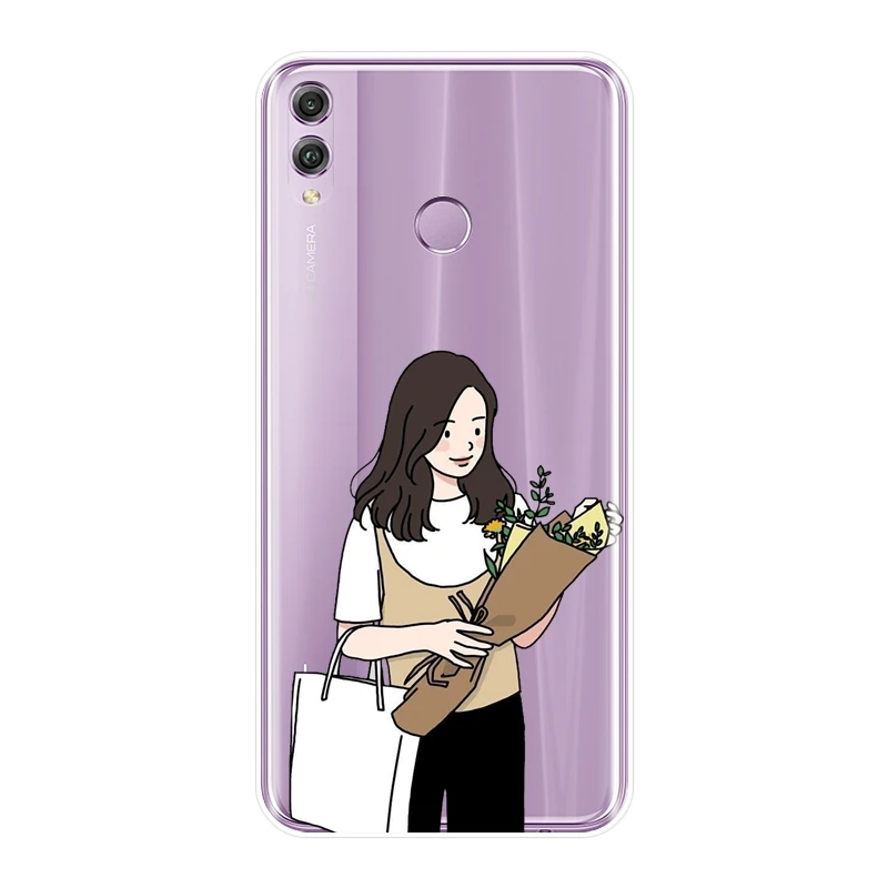 Чехол для телефона Huawei Honor 10 9 8 8X MAX 7 7S 7X 7A 7C Pro мягкий силиконовый мультяшный чехол