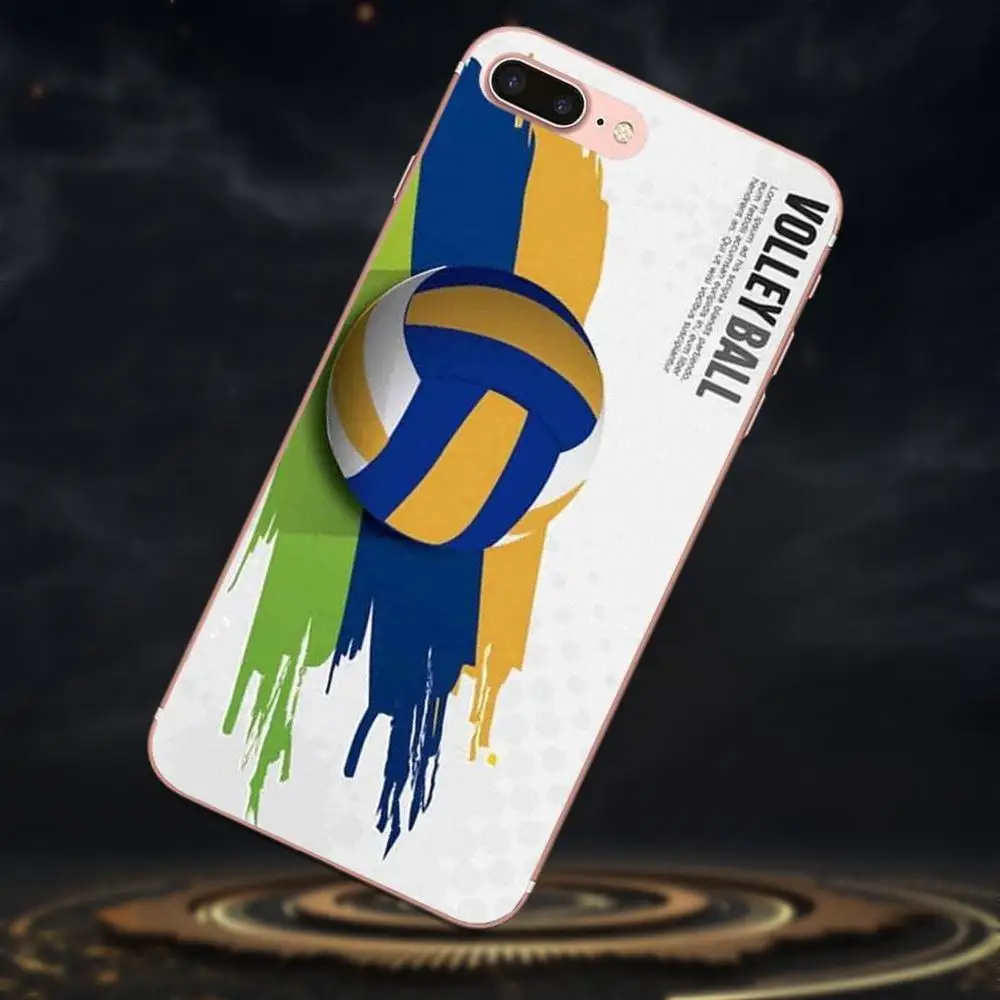 Volleyball Logo Blue-green TPU Fashion Cell Case For Galaxy J1 J2 J3 J330 J4 J5 J6 J7 J730 J8 2015 2016 2017 2018 mini Pro | Мобильные