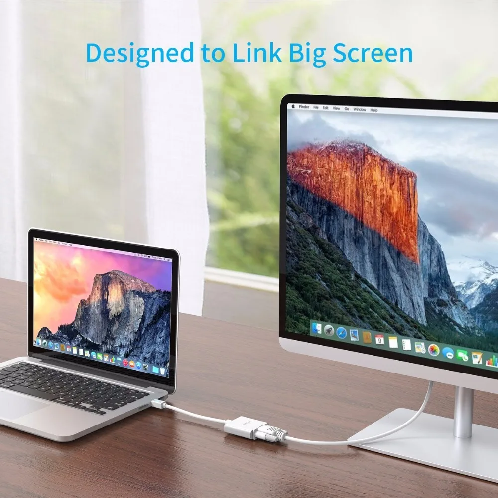 AIFFECT Mini DP DisplayPort To VGA адаптер конвертер кабель с аудио 1080P HD для Apple MacBook Air Pro iMac Mac HDTV