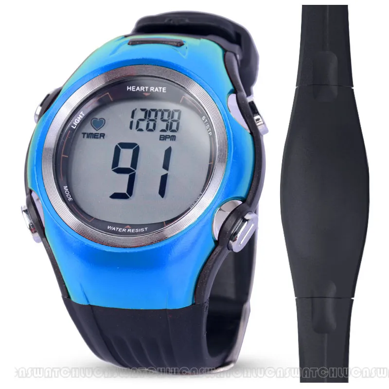 Водонепроницаемые часы с монитором сердечного ритма счетчик калорий спортивные