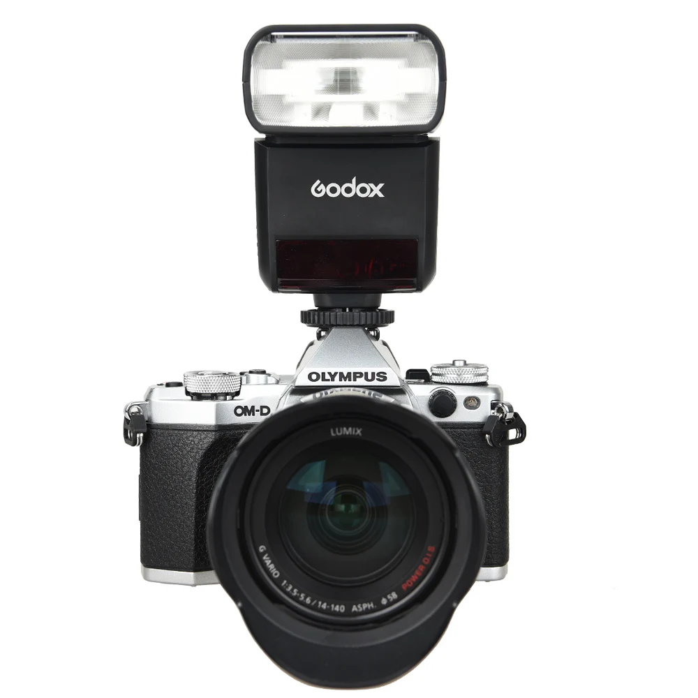 Вспышка для камеры Godox Mini Thinklite TT350O Speedlite TTL HSS 1/8000s GN36 Olympus/Panasonic + Диффузор цветной
