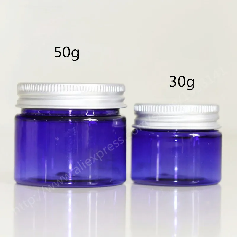 

500pcs 30 G Blue Plastic Cream Jar, Plastic Jar For Cream, Leakproof Bottle Wholesale,Can be 50G Blue Cream Jar Wholesale