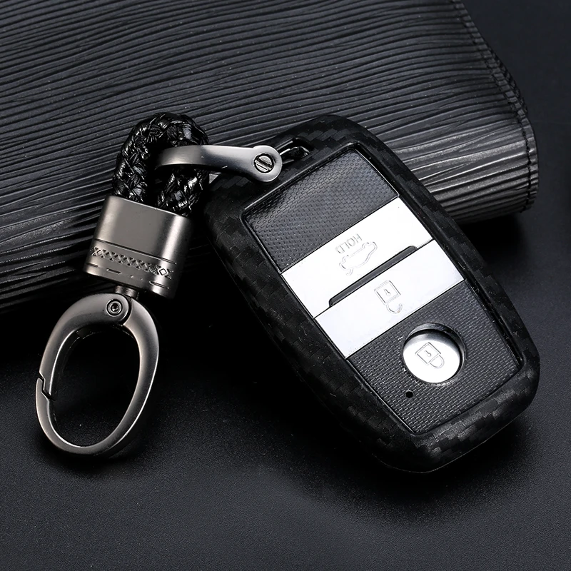 Автомобильный кошелек для смарт-ключа чехлы автомобильных ключей из углеродного