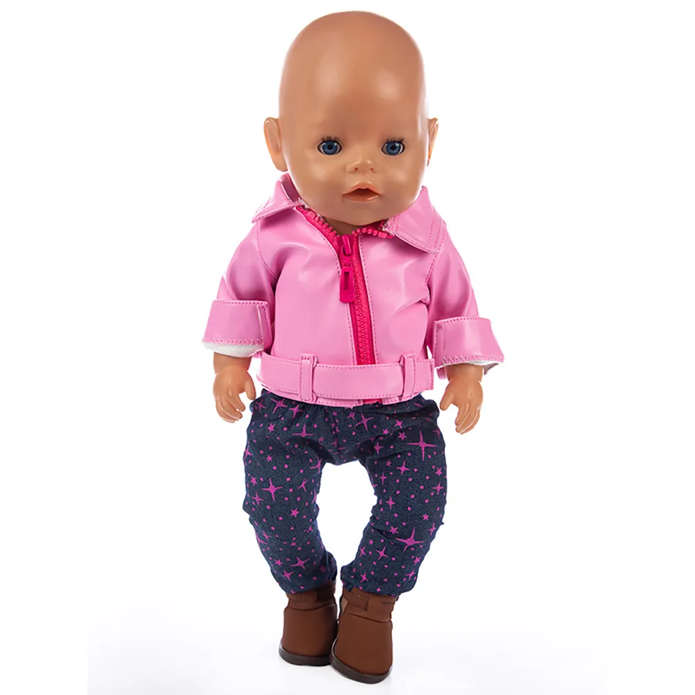 3 шт. в 1, новая куртка костюм подходит для 43 см куклы 17 дюймов Reborn Детская одежда и аксессуары