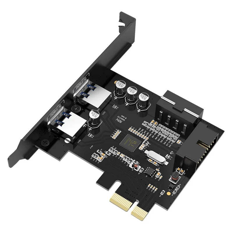 2 Порты USB 3 0 PCIe карты расширения внешних и 1 внутренний 19Pin заголовок для PCI-E x1/x4/x8/x16