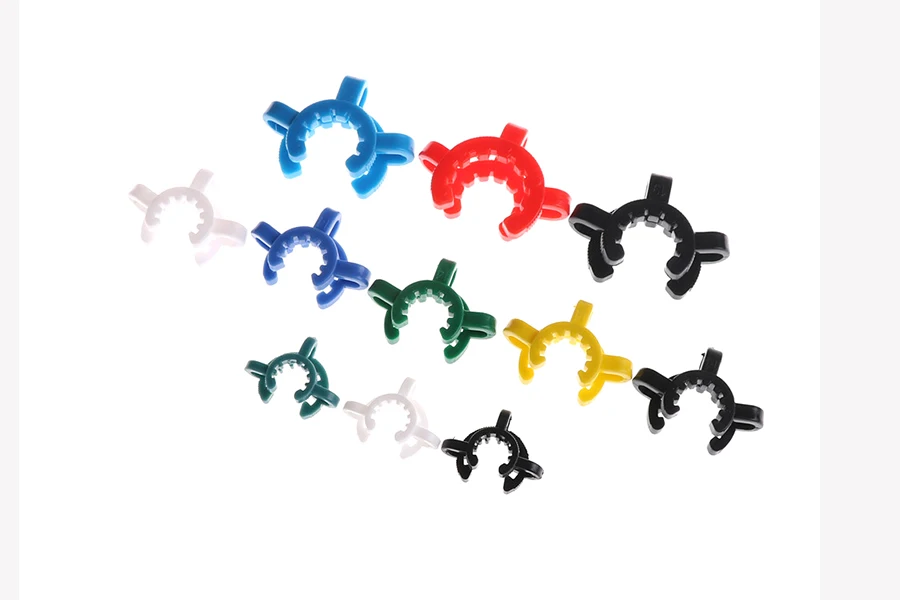 

10pcs 14mm 24/29, Plastic Clamp Tongs Clip Keck For 24# Glass Ground Joint High Quality