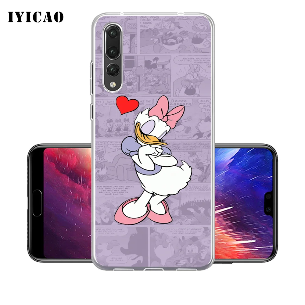 IYICAO Дональд Дак Мягкий силиконовый чехол для телефона Huawei P30 P20 Pro P10 P9 P8 Lite P Smart TPU |