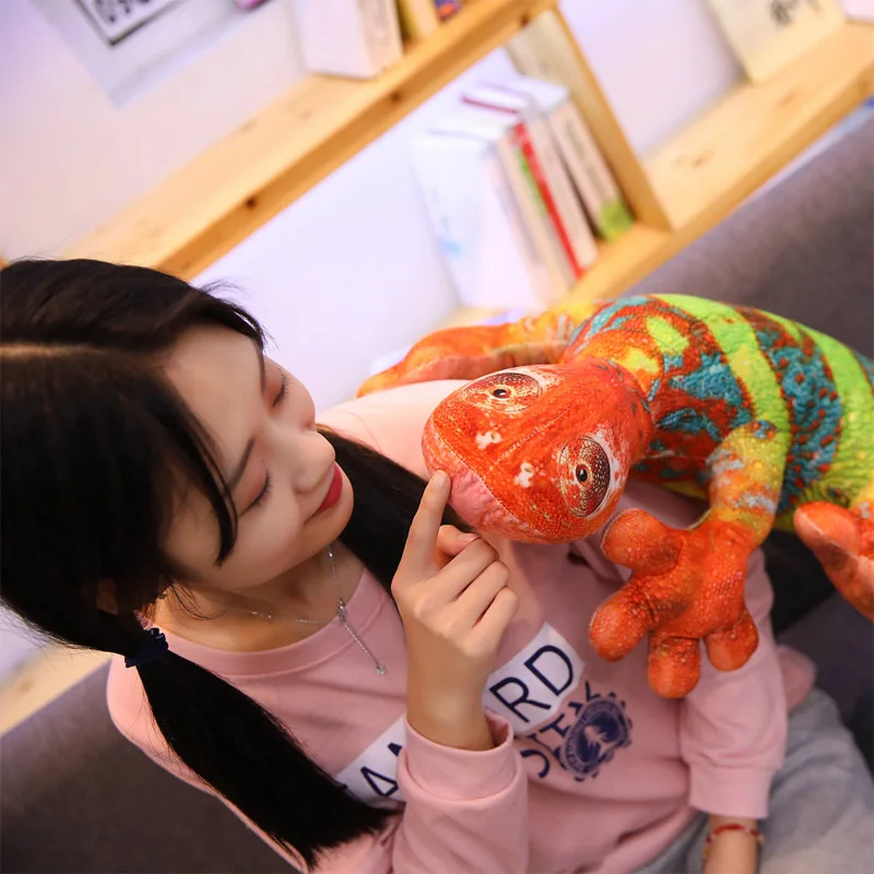 40 см 55 см 75 см 110 см тропические животные Хамелеон Anole Coloretto реалистичные мягкие плюшевые дикие животные Хамелеон мягкие игрушки