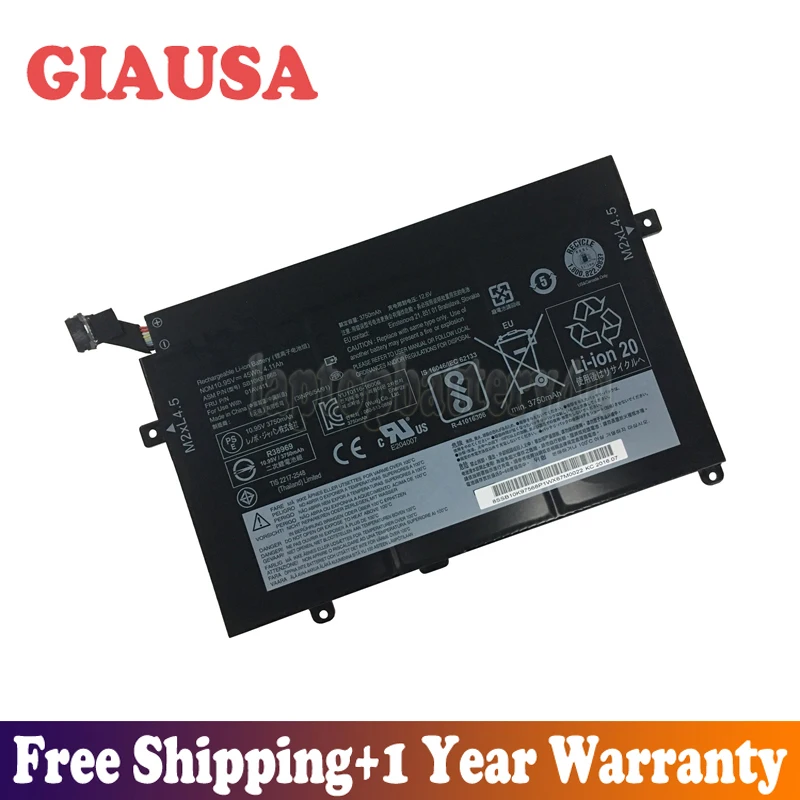 GIAUSA Новая батарея 10 95 V 45Wh 4.11Ah 01AV411 01AV412 для Lenovo Thinkpad E470 E470C E475 SB10K97568