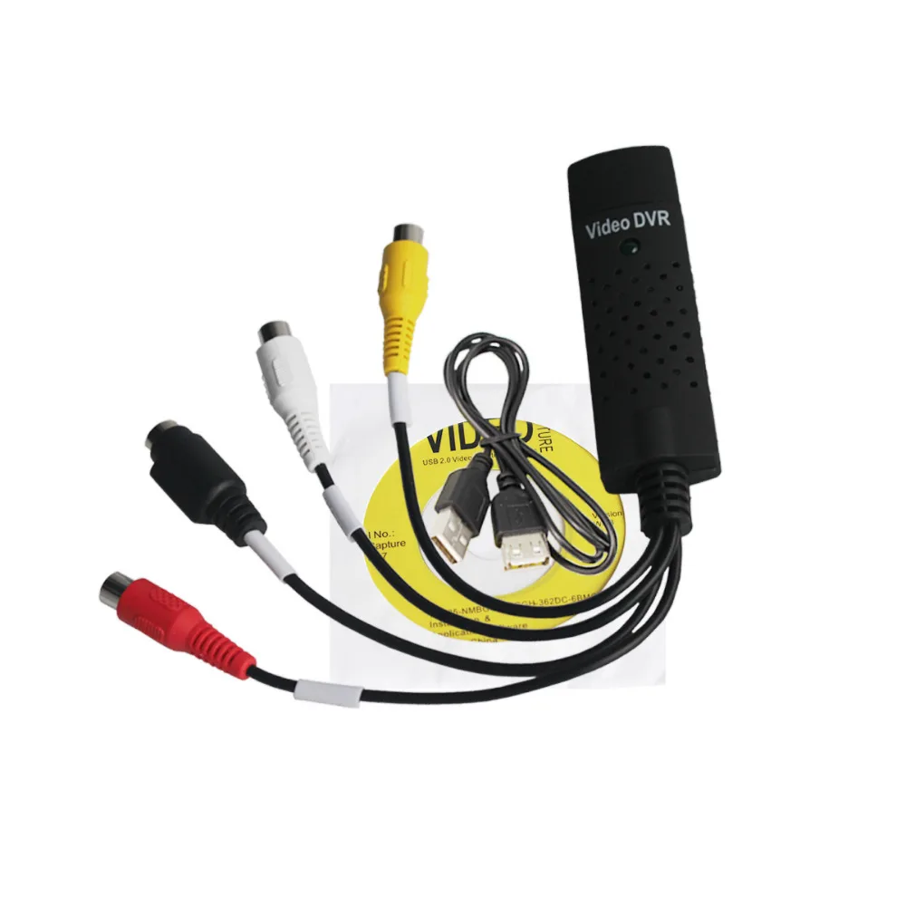 Новый высококачественный USB 2 0 простая крышка ture 4 канала видео ТВ DVD VHS аудио