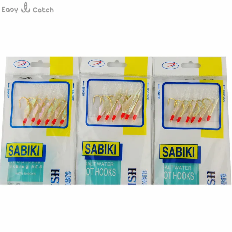 5 шт. море Рыбалка Сабики установки скумбрия настоящая рыба кожи морской рыбалка 6
